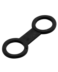 Attache tuba en caoutchouc cressi - Noir