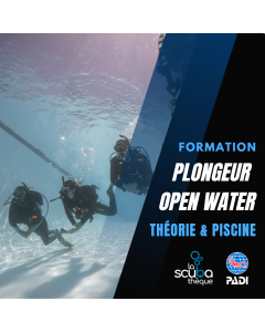 Plongeur Open Water PADI - Théorie & Piscine (nouveau)