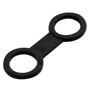 Attache tuba en caoutchouc cressi - Noir