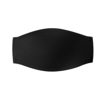 Couvre sangle pour masque en néoprène noir