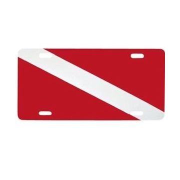 Plaque drapeau de plongée