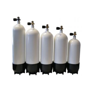 Cylindre en acier FABER 117 pi cu avec Pro Valve (DIN / YOKE) avec botte de caoutchouc