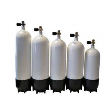 Cylindre en acier FABER 133 pi cu avec Pro Valve (DIN / YOKE) avec botte de caoutchouc