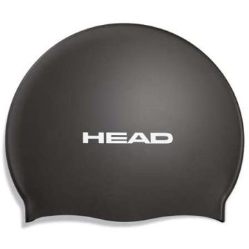 Casque de bain en silicone Head noir