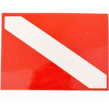 Collant drapeau de plongée 2 1/2" x 3 1/2" - réfléchissant